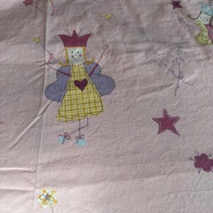 Laura Ashley Fun Fairy Princess Fabric Panel Hand Hemmed 68” X 72” Curtain?